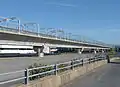 La ligne en viaduc.