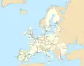 Carte des projets prioritaires dans le domaine ferroviaire.