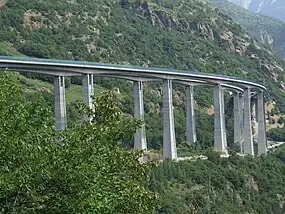 Le viaduc de Ramat.