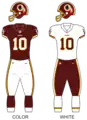 Uniformes utilisés jusqu'en fin de saison 2021.