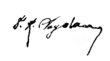 Signature de Refik Saydam