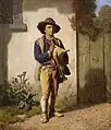 Le Petit savoyard à la cornemuse, 1860