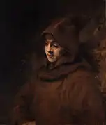 Portrait de Titus en habit brun.