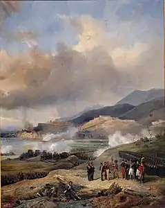 Le Général de division Suchet, commandant le 3e&nbsp;corps de l'armée d'Espagne, reçoit la capitulation de la ville de Tortosa (1837), château de Versailles.