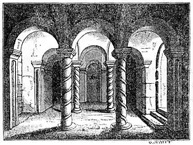 La crypte de l'ancienne abbaye remonte au VIIIe siècle.