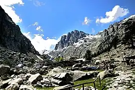 Le Lombarduccio (2&nbsp;261&nbsp;mètres) dominant le lac de Melu