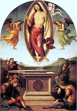 La Résurrection de San Francesco al Prato, par Le Pérugin (vers 1499).
