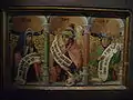 Bois polychrome et panneaux peints.