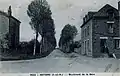 Retiers : le Boulevard de la Gare au début du XXe&nbsp;siècle (carte postale).