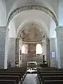 Les peintures du chœur de l'église.