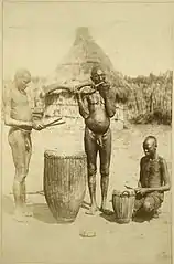 Musiciens Bari, Soudan, 1877–1880.