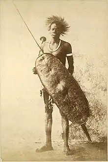 Guerriers Shilluk, 1877-1880.