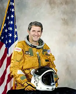 Truly dans sa tenue d'astronaute de la navette spatiale (octobre 1979)