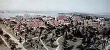 Peinture de Richard Rummell représentant l'université au début du XXe&nbsp;siècle.
