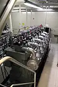 Salle des machines.