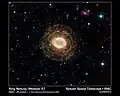La nébuleuse par le télescope spatial Spitzer.