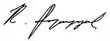Signature de Robert KotcharianՌոբերտ Քոչարյան