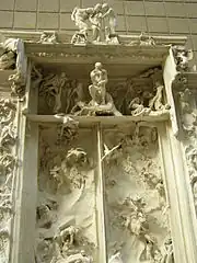 Rodin, Porte de l'Enfer, 1880-1917, plâtre.