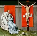 Rogier van der Weyden,La Crucifixion, avec la Vierge et Saint Jean l'Évangéliste, vers 1460