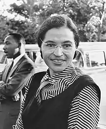 Rosa Parks, activiste du Mouvement des droits civiques américaine.