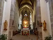 Le chœur de l'église (XIVe siècle).