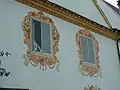 Mural sur le mur du bâtiment de l'économie