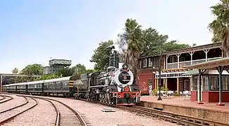 Le Rovos Rail  dans la gare de Capital Park.