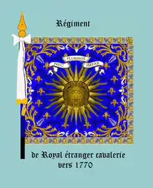 régiment Royal-Étranger cavalerie, vers 1770