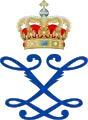 Monogramme de la reine Louise de Danemark.
