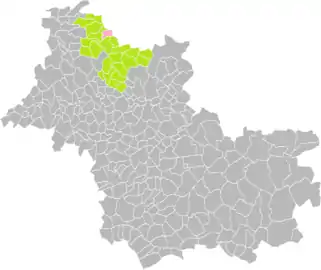 Ruan-sur-Egvonne dans l'intercommunalité en 2016.