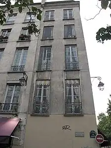 Le musicien, mur peint, rue Quincampoix, Paris