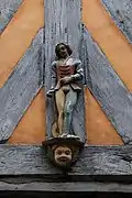 Statuette de troubadour.