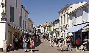 Une rue piétonne.