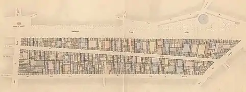L'impasse sur le cadastre du début du XIXe&nbsp;siècle.