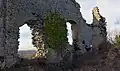 Ruines du logis du château.