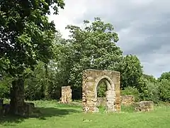 Les ruines du prieuré d'Alvecote (en).