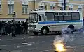 Bus de police PAZ-3205 à Moscou