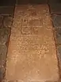 Dalle funéraire dans la cathédrale Sainte-Catherine de Goa
