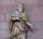 Statue de saint Grégoire (XVIIIe siècle).