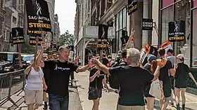Membres de SAG-AFTRA à New York City en juillet 2023