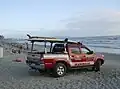Véhicule des «&nbsp;Lifeguards&nbsp;», sur la plage de Pacific Beach.