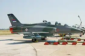 Vue de l'avion.