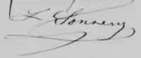 Signature de Louis Sonnery-Martin