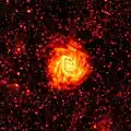M74 à une longueur d'onde de 250 microns par le télescope spatial Herschel.
