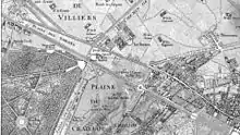 Plaine des sablons et réserves de chasse en 1744