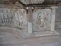 Théâtre de Sabratha, décoration du fond de l'orchestra