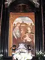 Fresque de la Vierge à l'enfant avec Sainte Euphémie