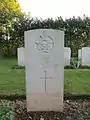 Tombe d'un pilote canadien.