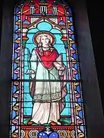 Vitrail de sainte Cécile.