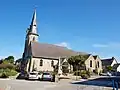 L'église paroissiale : vue extérieure d'ensemble côté sud-ouest